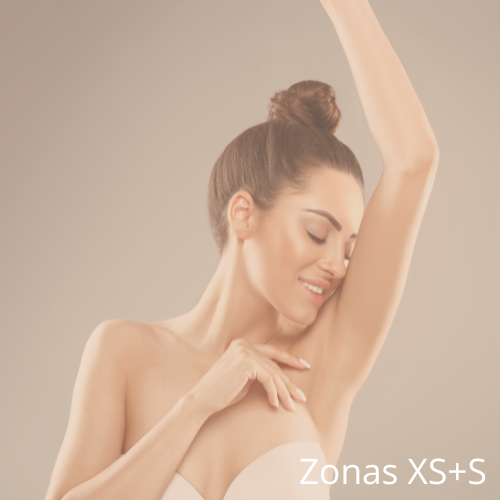 Depilación bozo o axila mas rebaje parcial, intergluteo o antebrazo (Seis Sesiones XS+S)