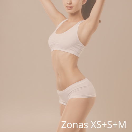 Depilación bozo mas axilas, rebaje parcial, intergluteo o antebrazo mas medias piernas, rebaje total o rostro completo (Seis sesiones XS+S+M)